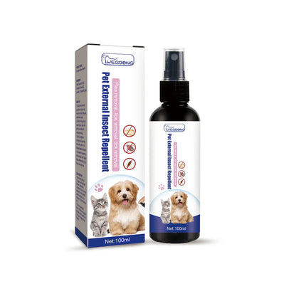 Pet Flea Control Spray, Cat & Dog Skin Care External Tick Relief Spray