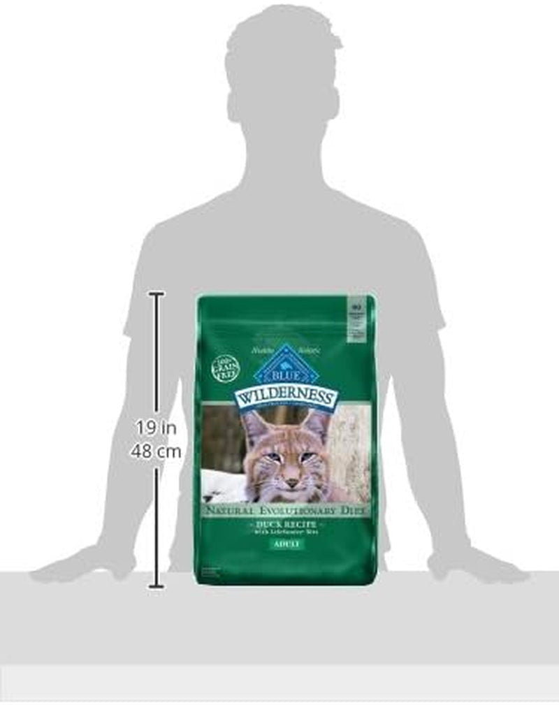 Blue Buffalo Wilderness Healthy Adult Dry Cat Food, Supports Health and Wellness, High-Protein & Grain-Free, Duck, 11-Lb Bag