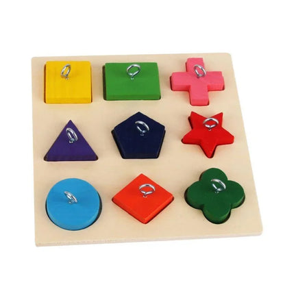 Bird Training Toys Puzzle Building Blocks Wooden Block Puzzle Toy for Parrot Budgies Parakeet Lovebird Cockatiel Conure Cage Toy
