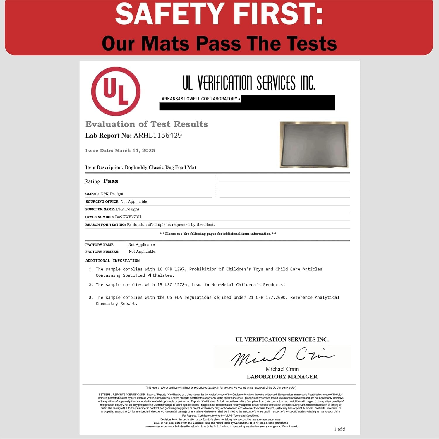 Dog Food Mat – Waterproof Dog Bowl Mat for Food and Water, Silicone Pet Feeding Mats for Floors, Non-Slip Placemat with High Edges for Dogs Bowls, Puppy Essentials (Large: 24"X16", Mist)