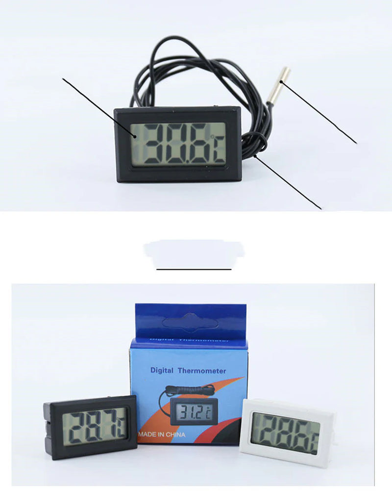Digital Water Temperature Gauge LCD Aquatic Thermometer