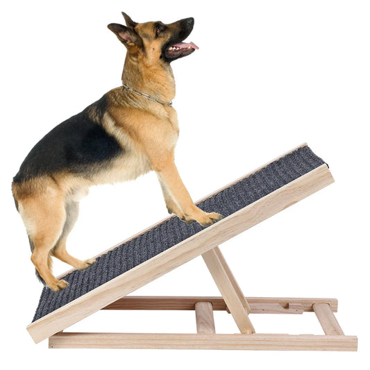 Small Dog Ramp for Couch Bed Car Folding Portable Pet Ramp for Cats Adjustable Height